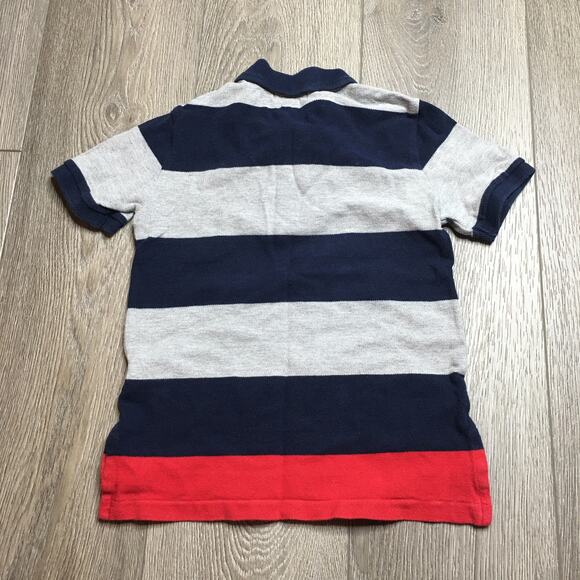 Polo Ralph Lauren Boys Kids Stripes Embroidered Logo Polo Shirt Colorblock 5 - Picture 6 of 7